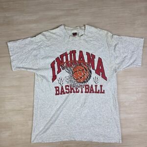 Vintage Indiana Hoosiers‎ Basketball Shirt Size Large Distressed Holes